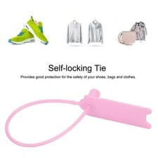 Image of 100Pcs 195mm Disposable Cable Zip Ties Anti Theft Self Locking Tie For Clothes