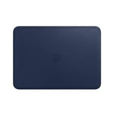 Image of Genuine / Official Apple MacBook 12" Leather Sleeve- Midnight Blue - New