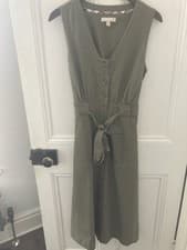 Image of Ladies Barbour Rutherglen MIDI Dress Green Size 8