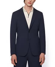 Image of Hugo Boss Black Label Textured Lightweight 2-Button Blazer 44 Regular NWT $595