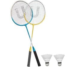 Image of Professional Badminton Set 2 Player Racket Shuttlecock Carry Bag Garden Game