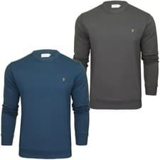 Image of Farah Mens Tim Crew Neck Sweatshirt Jumper