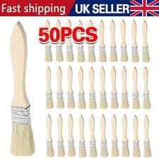 Image of 50x Economy Cheap Paint Brushes Decorating Fence Artist Paint Brushes Disposable
