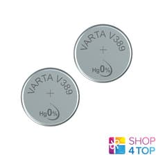 Image of 2 VARTA 389 SR54 BATTERY SILVER 1.55V COIN BUTTON CELL WATCH EXP 2026 NEW