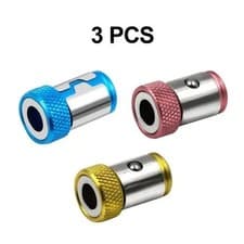 Image of Magnetic screwdriver Bit Holder Ring 1/4" Hex strong Magnet Drill adapter Tool