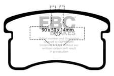 Image of Brake Pad Set For Disc Brake Front Fits Daihatsu Cuore Mira EBC Brakes DP1016