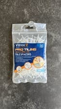 Image of Vitrex 2mm Tile Spacers Long Leg 250 Pack Pro Tiling Wall Floor Spacers