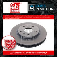 Image of 2x Brake Discs Pair Vented fits VAUXHALL INSIGNIA A 2.0D Front 08 to 17 296mm