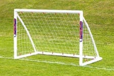 Image of Samba Trainer Football Goal Posts Net Childrens Portable Locking Garden 6x4ft