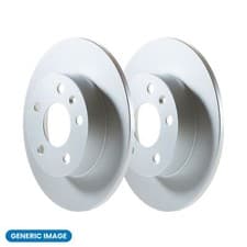 Image of Pair of Solid Rear Brake Discs for Chevrolet, Opel, Vauxhall