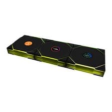 Image of 120mm Lian Li UNI FAN TL LCD Wireless, Reverse Flow, Black ARGB, 9-Blade, 1900RP