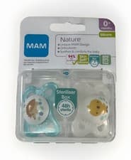 Image of Mam Soother Comfort 0+ Months Girl Boy 2Pk Newborn Baby Infant Skin Dummy New