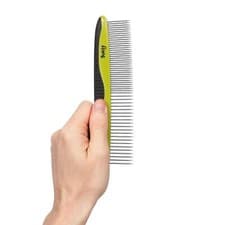 Image of Dog Puppy Pet Grooming Comb Brush Cleaning Groom Hair Fur Metal Detangle Tool
