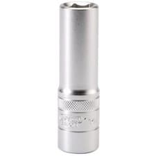 Image of Draper Expert Quality Chrome 1/2" Square Drive 6 Point Metric Deep Socket - 14mm