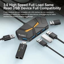 Image of 7 Ports USB 3.0 Type-C Hub Docking Station 5Gbps Splitter for Laptop & Devices