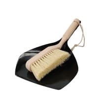 Image of Natural Elements Eco Dustpan and Brush, Beechwood and 100% Recycled Plastic, 33