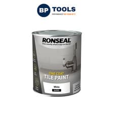 Image of Ronseal 37675 One Coat Tile Paint White Gloss 750ml