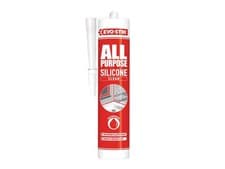 Image of Evo-Stik 112896 All Purpose Flex Silicone Sealant Clear C20