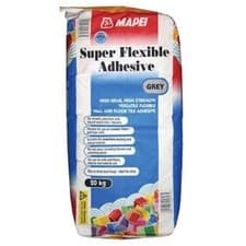Image of MAPEI SUPER FLEXIBLE GREY TILE ADHESIVE 20KG