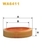 Image of 2 x Wix WA6411 Air Filter FIT  DACIA RENAULT SAME DAY DISPATCH