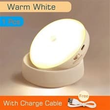 Image of Motion Sensor Magnetic LED Night Light 360° Rechargeable Wireless Lamp