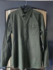Image of Barbour Men's Overshirt Green Size Large