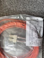 Image of 8m LC- SC Duplex OM3 Orange LSZH Fibre Optic Network Cable