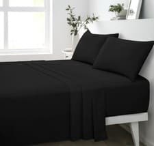 Image of Luxury 100% Egyptian Cotton 200 Thread Count Flat Sheet Single Double King SK