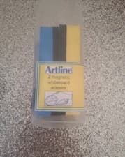 Image of Artline Eraser Whiteboard Magnetic Pack of 2