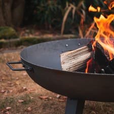 Image of Cast Iron Garden Fire Pit Outdoor Garden Patio Heater Camping Bowl Wood Charcoal