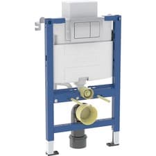 Image of Geberit 820mm Duofix Wall Hung Frame Alpha Dual Concealed Cistern & Flush Plate