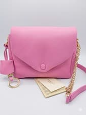 Image of Radley London 🐕 Mallow Street Small Flap Over Crossbody Bag Pink Leather New