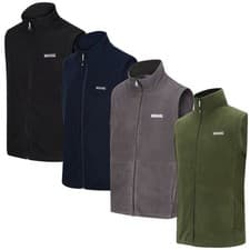 Image of Regatta Mens Body Warmer Micro Fleece Gilet Sleeveless Warm Full Zip Vest Top
