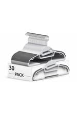 Image of Belofay White Plastic Coat Hangers Non Slip Heavy Duty Adult Clothes