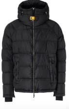 Image of Parajumpers Norton Down Jacket Technical Black Fabric L Men's Rrp £1150 #AS667