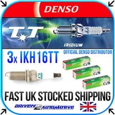 Image of 3x DENSO IKH16TT IRIDIUM TT SPARK PLUGS for toyota AYGO 1.0 07.05-