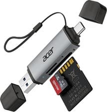 Image of acer SD Card Reader, USB C & USB 3.0 Memory Card Reader Adapter Brand New