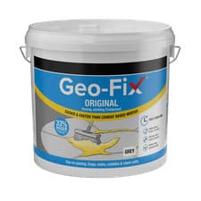 Image of 14KG Geo-Fix Grey Paving Jointing Compound - Ready to Use Brush In Patio Drive