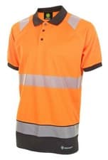 Image of HIVIS TWO TONE POLO SHIRT S/S