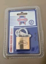 Image of Faithfull Contract Brass Padlock 32mm Standard