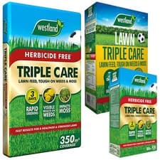 Image of Aftercut Triple Care Lawn Feed Treatment Rapid Greening in 3 Days Moss Killer