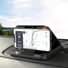 Image of Dashboard Phone Holder Universal Car Dash Cell Phone Mount Holder Silicone Stand