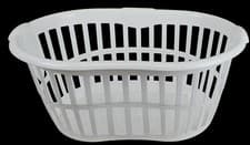 Image of 34L Hipster Plastic Laundry Basket with Handles Large Storage Hamper for Washing