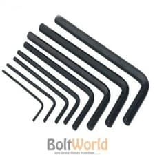 Image of 3mm ALLEN KEY HEX HEXAGON WRENCH ALLAN KEYS SHORT ARM FOR SOCKET SCREWS BOLTS 
