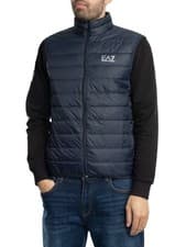 Image of EA7 Men's Chest Logo Lightweight Gilet, Blue