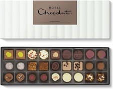 Image of Hotel Chocolat Everything Sleekster 355g Assortment of 27 Milk White and Dark