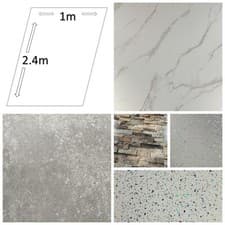 Image of Large 1000mm Wide Shower Panels Bathroom Wet Wall Cladding PVC 10mm Thick