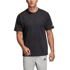 Image of Sale adidas Must Have Mens Casual Plain T-Shirt Black Size XS