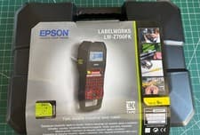 Image of Epson Label Works LW-Z700FK Label Printer with case, New heavy duty Black & Red
