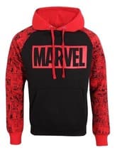 Image of Marvel Logo & Pattern Hoodie (Small Men’s)